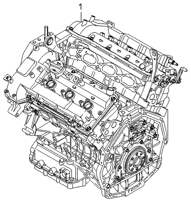 2006 Kia Sedona Produced Before OCT.2006 Sub Engine Assy