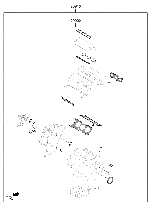 2019 Kia Sedona Engine Gasket Kit - Kia Parts Now