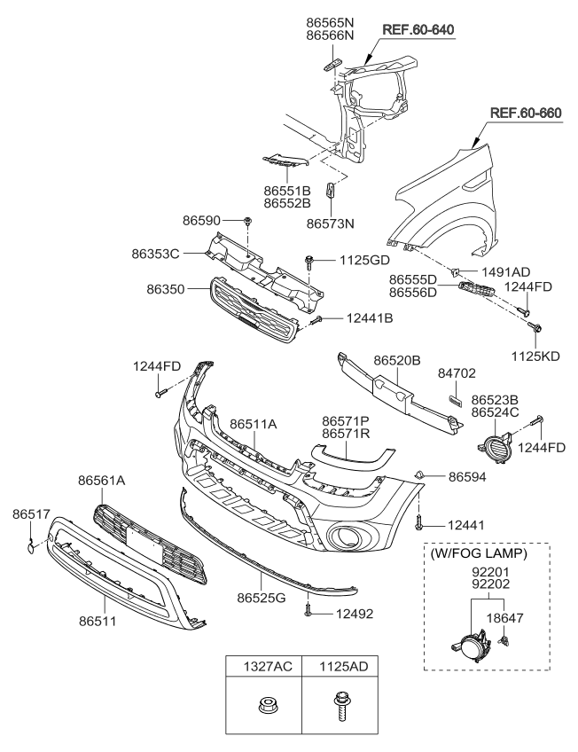 2013 Kia Soul Bumper-Front - Kia Parts Now