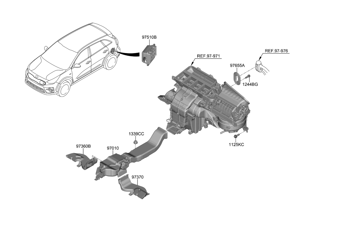 Kia Niro Ev Heater System Duct Hose Kia Parts Now