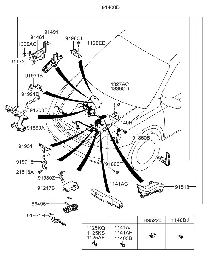 952104D000 - Genuine Kia RELAY ASSEMBLY-POWER