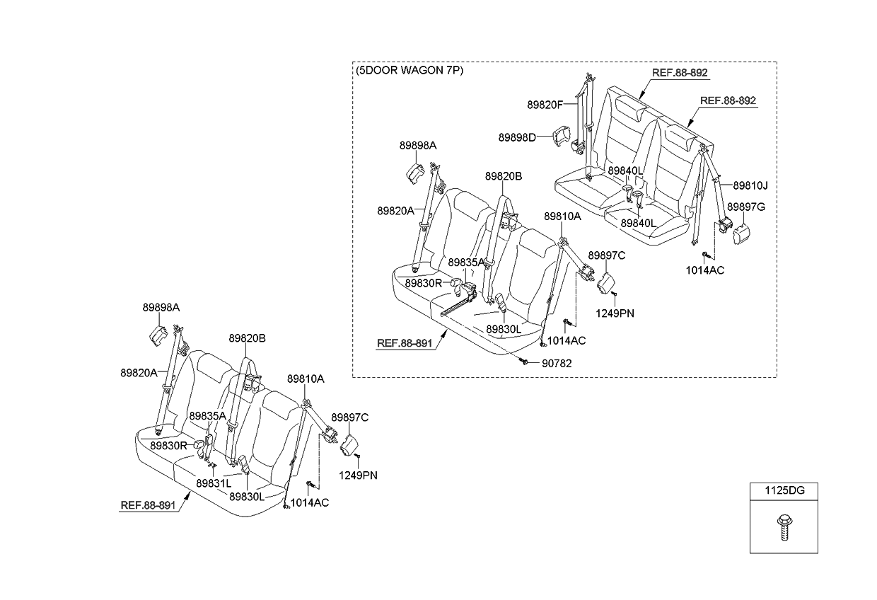 2013 Kia Sorento Rear Seat Belt Kia Parts Now