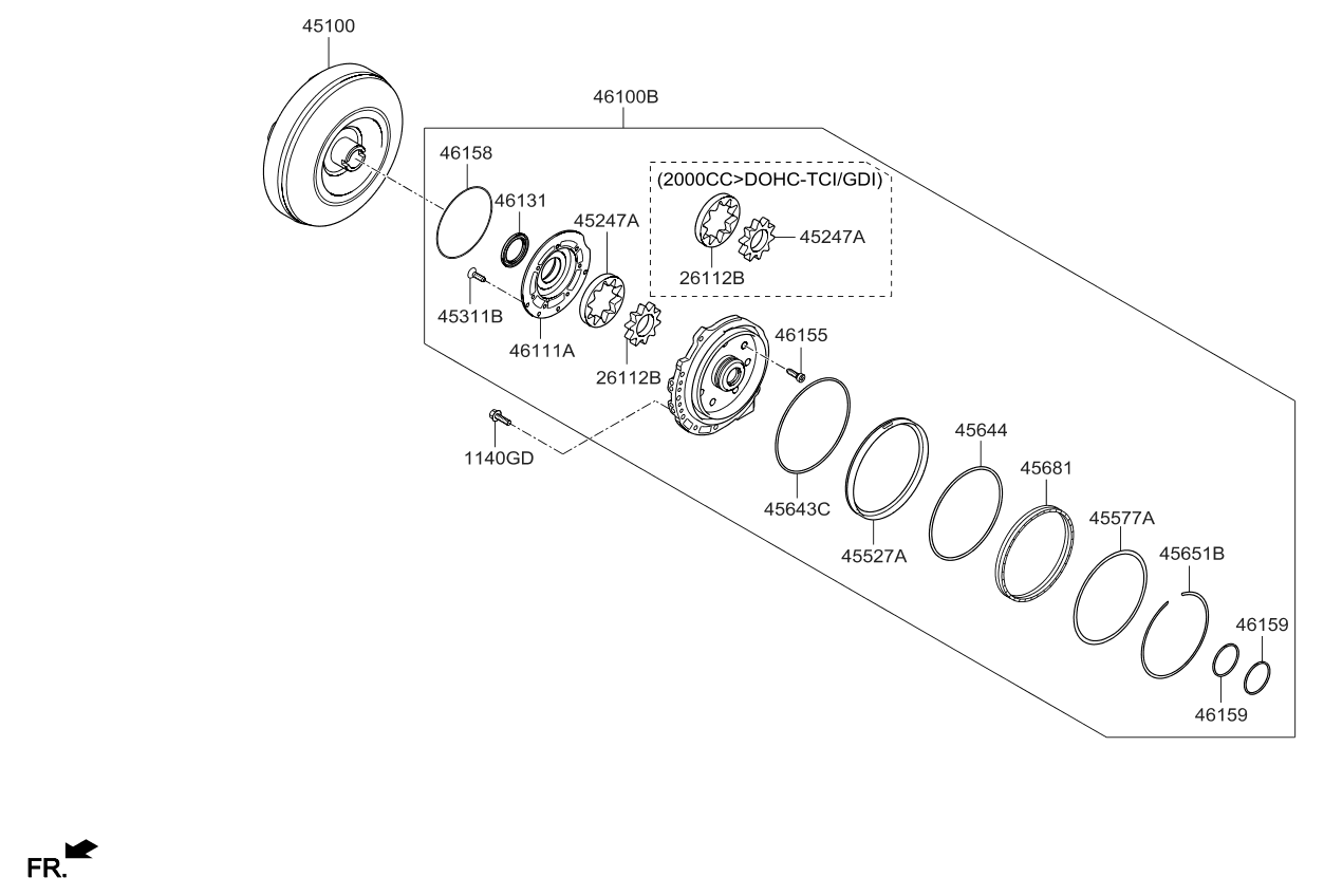 461313b000 hyundai kia