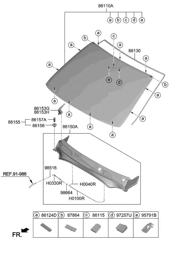 2019 Kia Forte Windshield Glass - Kia Parts Now