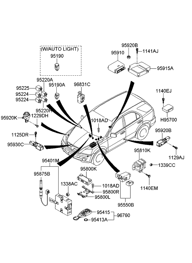 2008 Kia Sorento Relay & Module - Kia Parts Now