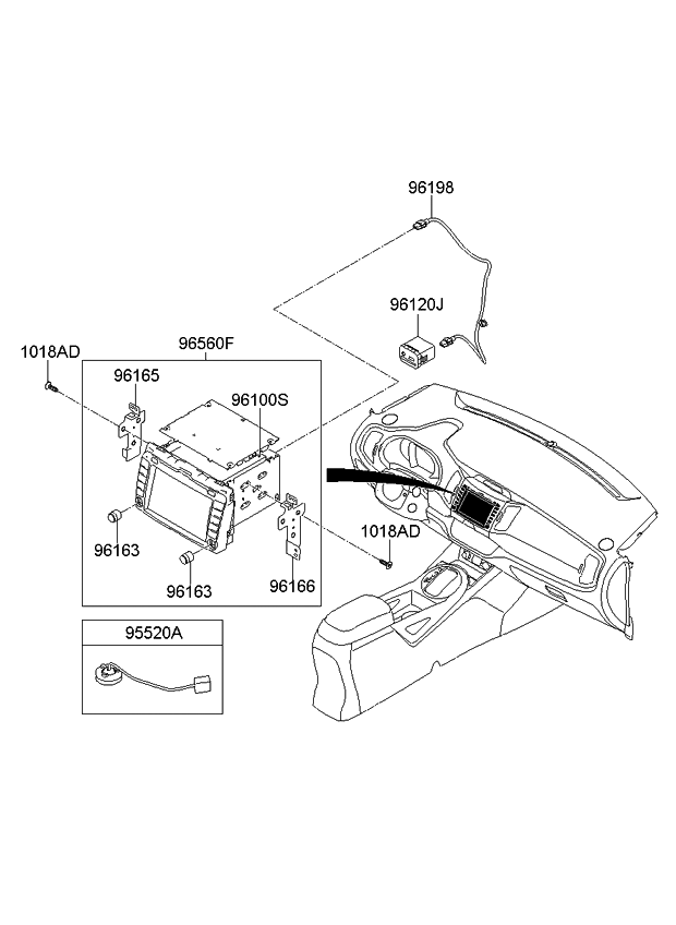 965753W000ED - Genuine Kia MIC ASSEMBLY-HANDS FREE