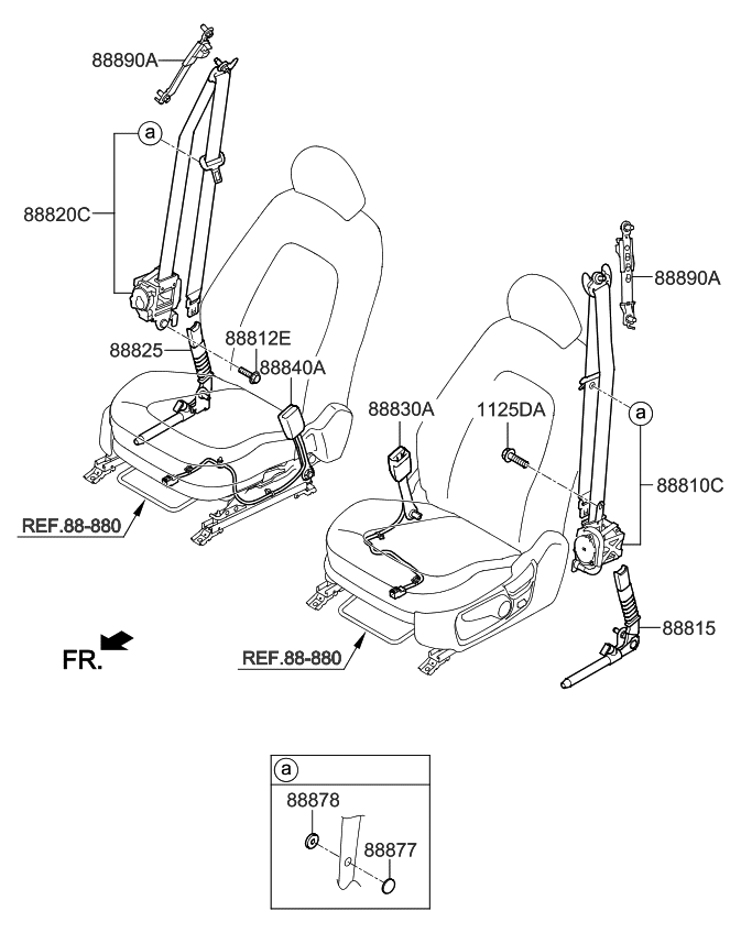 2018 Kia Optima Belt-Front Seat - Kia Parts Now