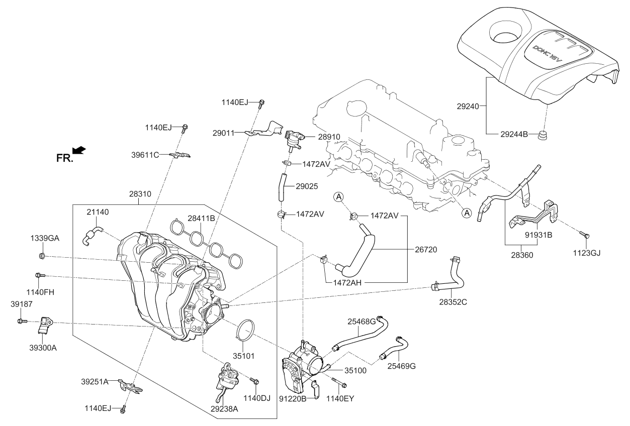 2019 Kia Rio Intake Manifold - Kia Parts Now