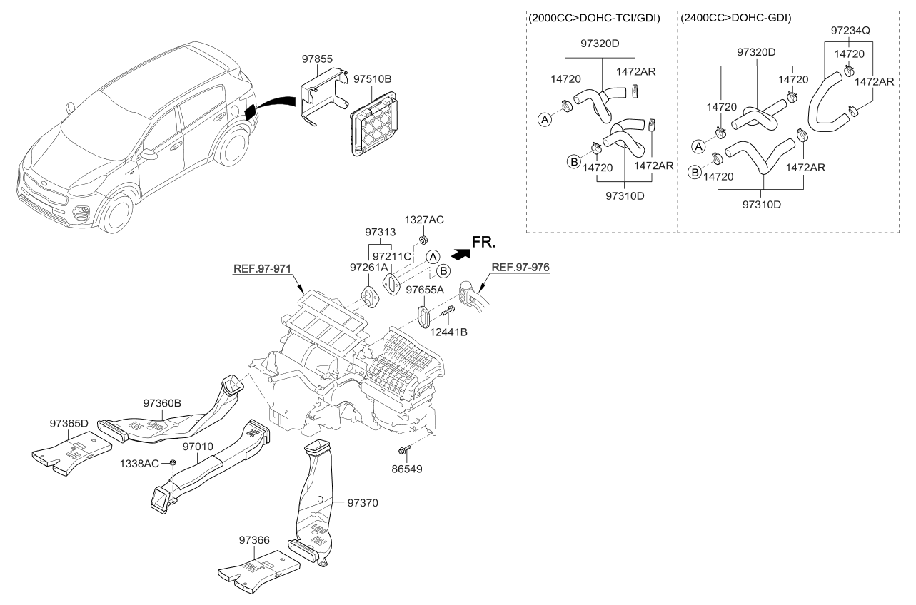 Heating And Air Motor For Kia Sportage