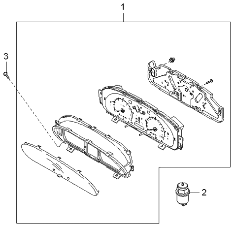 940013C510 - Genuine Kia CLUSTER ASSEMBLY-INSTRUMENT