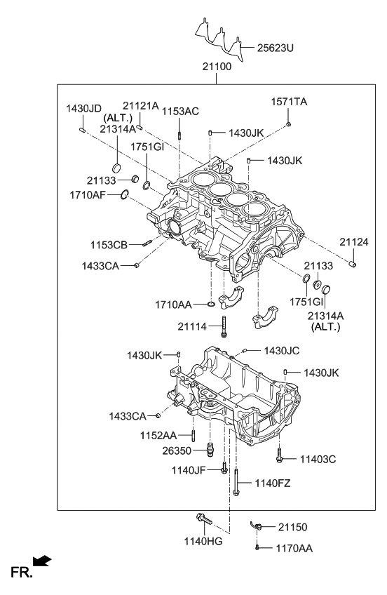 Hyundai kia 211422b000