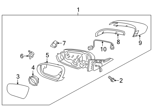 SCALP-O/S RR VIEW MI Diagram for 87626J6000