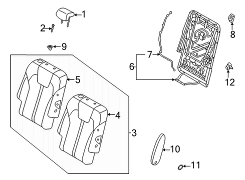 WIRING ASSY-REAR BAC Diagram for 89561P2000