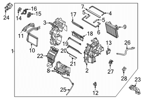 COVER-HEATER CORE Diagram for 97141Q5000