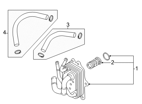 Hose Assembly-Atm Oil Cooling Diagram for 25420F2600