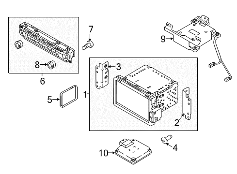 96560D5421 Genuine Kia Head Unit Assembly-Avn