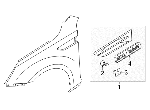 Hybrid Emblem Diagram for 863304U500