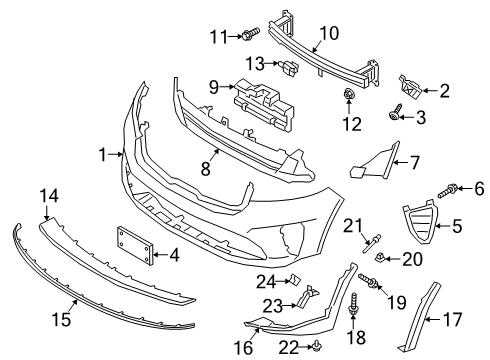 SKID Plate, Front Diagram for C6F36AU000