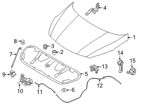 Pad-Hood Insulating Diagram for 81125B0000