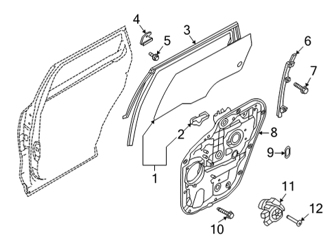 COVER ASSY-RR DR DLT Diagram for 835D0P2000