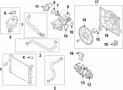 25310C1100 Genuine Kia Radiator Assembly