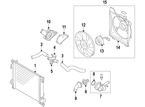 255002E080 Genuine Kia Thermostat Assembly