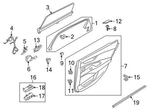 CURTAIN-REAR DR,LH Diagram for 83352J6000BNH