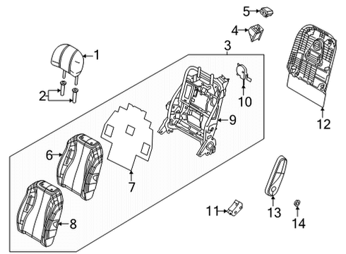 COVER-2ND BACK ANTI Diagram for 89345R0720