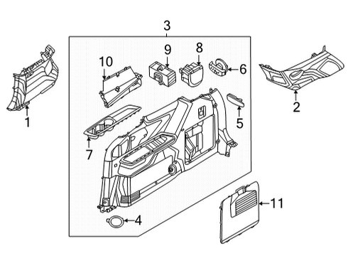 TRIM ASSY-LUGGAGE SI Diagram for 85730R0520GYT