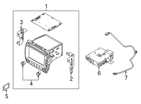 Head Unit Assembly-Avn Diagram for 96560B0010WK