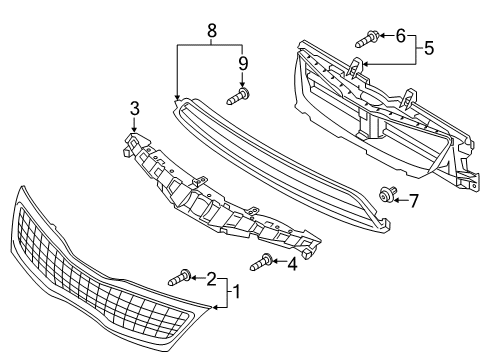 863704u500 Genuine Kia Flap & Duct Assembly-active Air