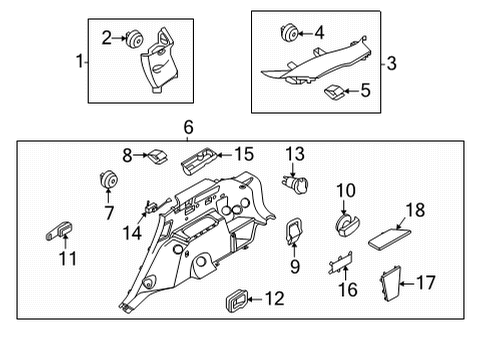 COVER-LUGGAGE SIDE,L Diagram for 85738P2210WK