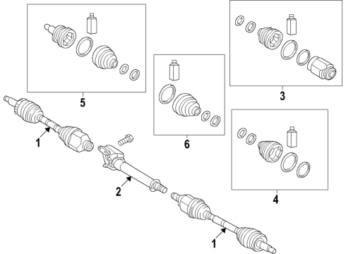 JOINT KIT-WHEEL SIDE Diagram for 495L2P2400