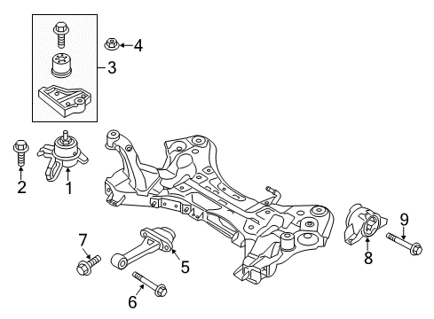 BRACKET-ENGINE MTG S Diagram for 21825F6600