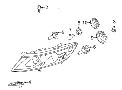 Lead Wire Assembly-Head Diagram for 921512T600