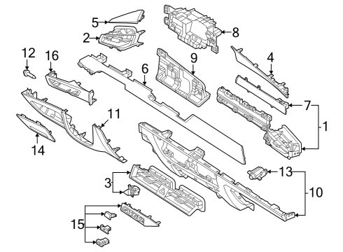 PANEL ASSY-C/PAD UPR Diagram for 84782AT000EWR