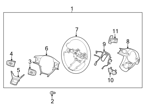 COVER ASSY-STEERING Diagram for 56120P1100HB3