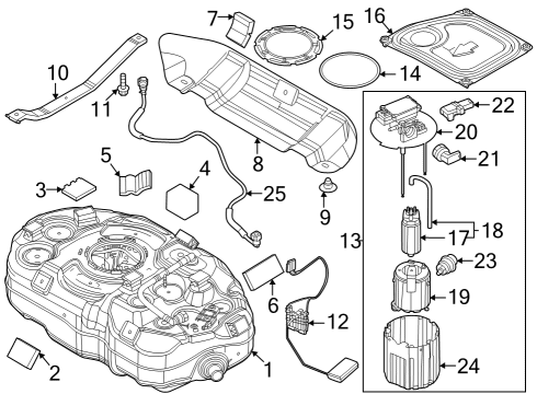 COVER-FUEL PUMP Diagram for 31107AT600