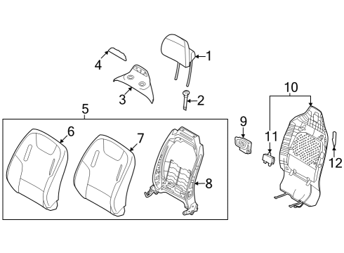 FRAME ASSY-FR SEAT B Diagram for 88410CV700