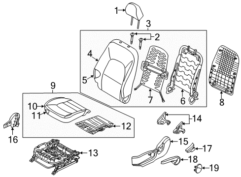 COVERING-FR SEAT CUS Diagram for 881601WEF0BGE