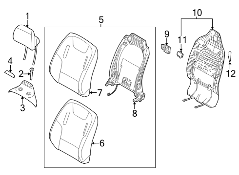 PAD ASSY-FRONT SEAT Diagram for 88350CV060