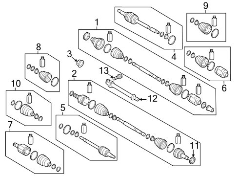 JOINT KIT-DIFF SIDE Diagram for 495R3AT000