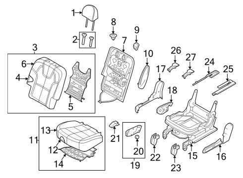 BACK ASSY-2ND SEAT,R Diagram for 89400S9640XPB