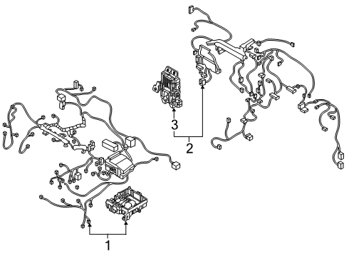 WIRING ASSY-MAIN Diagram for 91165K0050