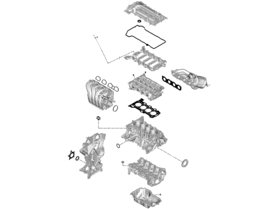 Kia 209102MK00 Gasket Kit-Engine Ov