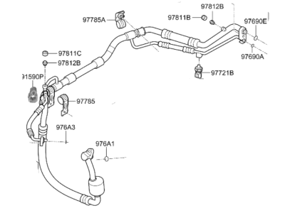 2020 Kia Rio A/C Hose - 97777H9200