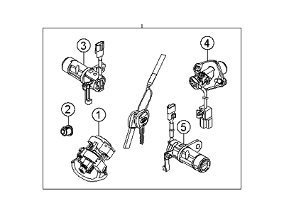 Kia 819054D040 Key Set