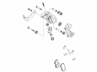 Kia Spectra Parking Brake Shoe - 0K2N326980