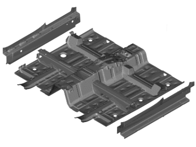 Kia 65100Q5001 Panel Assembly-Floor,Ctr