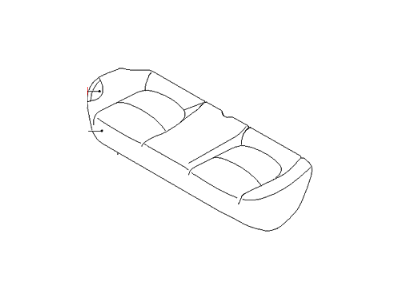Kia 891602K500BHE Rear Seat Cushion Cover